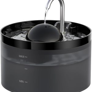 108oZ Cat Water Fountain, Pet Waterer Fountain with Ultra Silent Pump, Activated Carbon Filter Keep Water Fresh, Faucet Design, Anti Sputtering, Suit for All Kinds of Cat